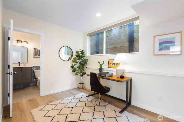 3111 Queen Anne Ave N, Seattle, WA 98119 - office space featuring light wood finished floors, baseboards, and recessed lighting