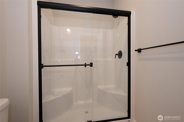 27105 30th Pl S Unit 21, Kent, WA 98032 - full bathroom featuring toilet and a shower stall