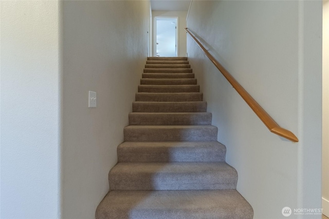 2335 Hawk Dr, Walla Walla, WA 99362 - staircase with carpet flooring