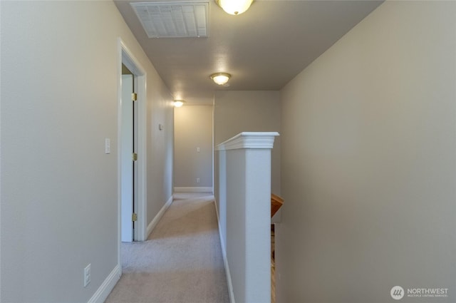 2335 Hawk Dr, Walla Walla, WA 99362 - hall featuring light carpet, baseboards, and visible vents