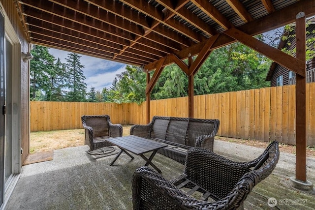 515 N 188th St, Shoreline, WA 98133 - fenced backyard with a patio area and an outdoor hangout area