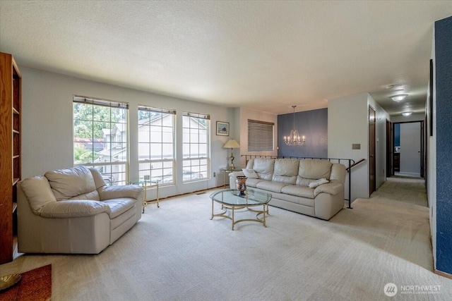 515 N 188th St, Shoreline, WA 98133 - carpeted living room with a chandelier