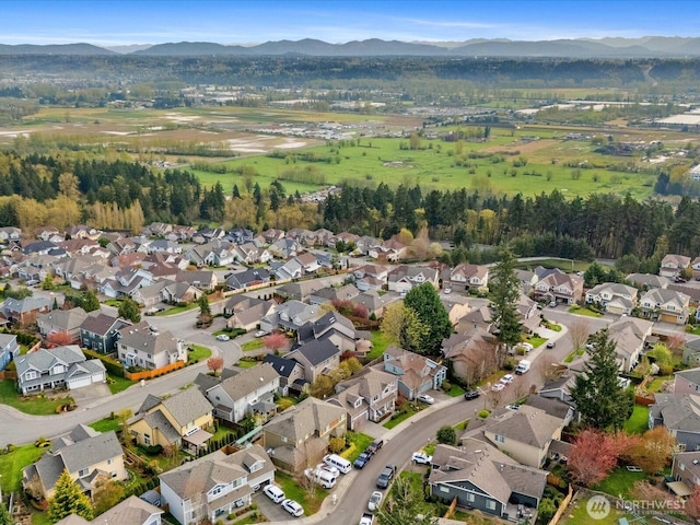 5258 S 285th St, Auburn, WA 98001 - birds eye view of property featuring a residential view and a mountain view