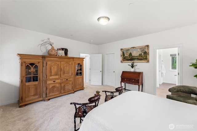 11232 Crescent Valley Dr NW, Gig Harbor, WA 98332 - bedroom with light colored carpet and ensuite bathroom