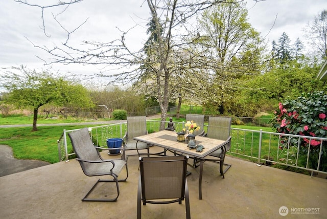 11202 Littlerock Rd SW, Olympia, WA 98512 - view of patio / terrace featuring outdoor dining area