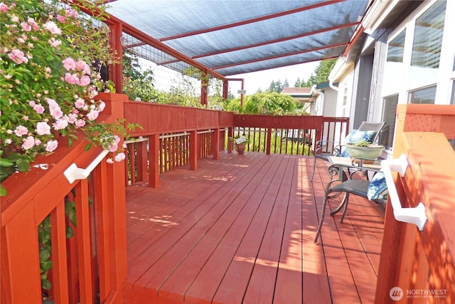 5302 E Eagle Ln SW, Tumwater, WA 98512 - wooden terrace featuring a pergola