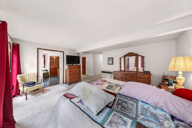 9652 Ronald Dr, Blaine, WA 98230 - bedroom featuring carpet floors, a textured ceiling, and ensuite bath
