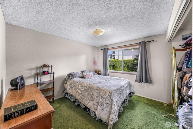 9652 Ronald Dr, Blaine, WA 98230 - carpeted bedroom with a textured ceiling and baseboards