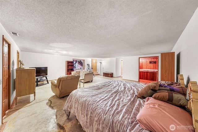 9652 Ronald Dr, Blaine, WA 98230 - bedroom with visible vents and a textured ceiling
