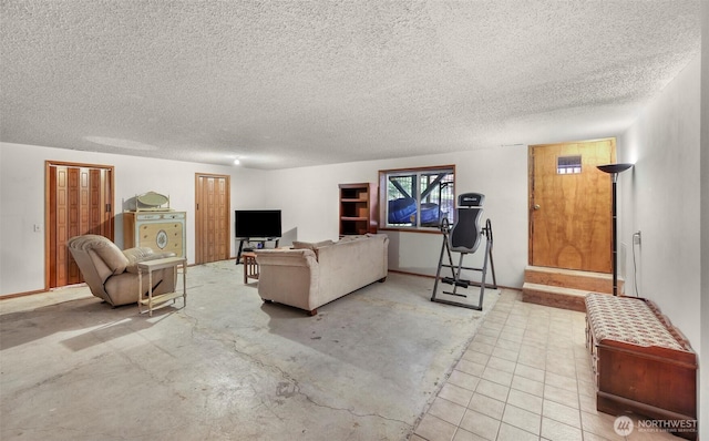 9652 Ronald Dr, Blaine, WA 98230 - living area with a textured ceiling