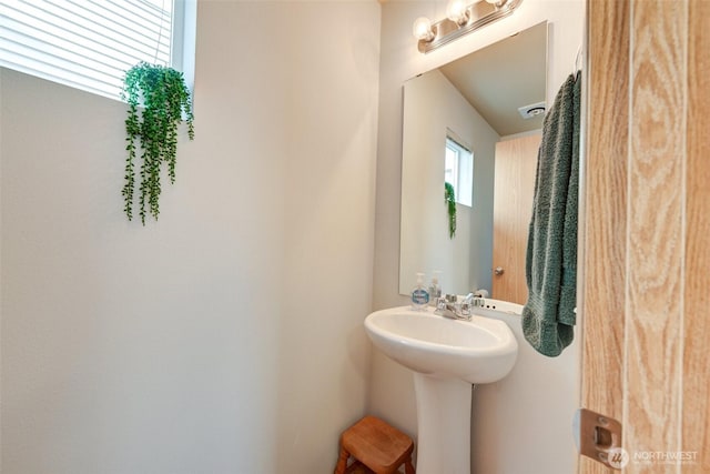 bathroom with a sink