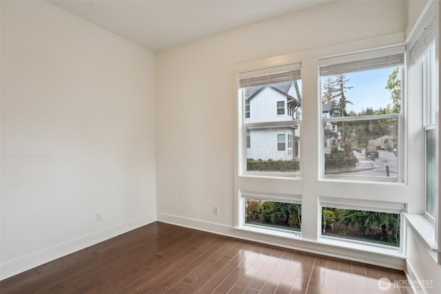1332 247th Pl NE, Sammamish, WA 98074 - empty room featuring a wealth of natural light, dark wood-style floors, and baseboards