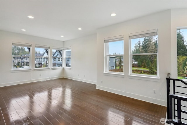 1332 247th Pl NE, Sammamish, WA 98074 - interior space with baseboards, plenty of natural light, and dark wood-style floors