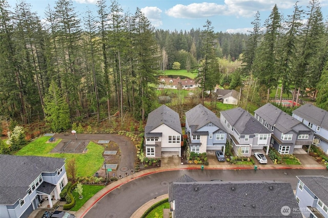 1332 247th Pl NE, Sammamish, WA 98074 - aerial view featuring a forest view and a residential view