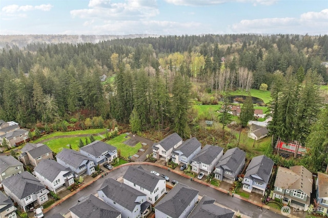 1332 247th Pl NE, Sammamish, WA 98074 - aerial view featuring a view of trees and a residential view