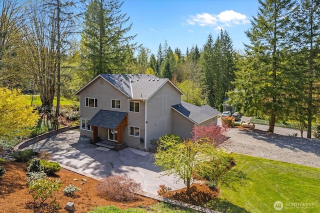 exterior space featuring driveway
