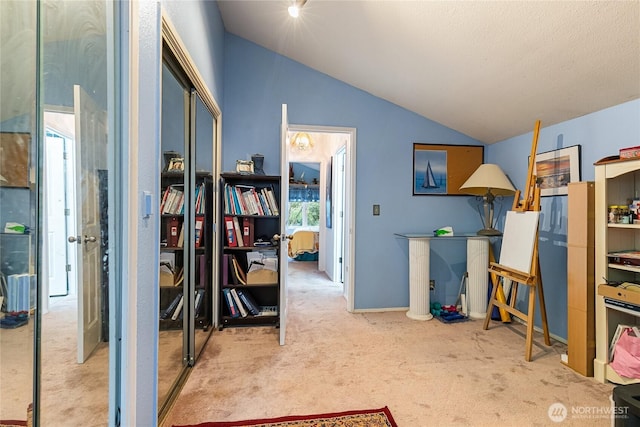 69 N Pt, Bellingham, WA 98229 - interior space with carpet and vaulted ceiling