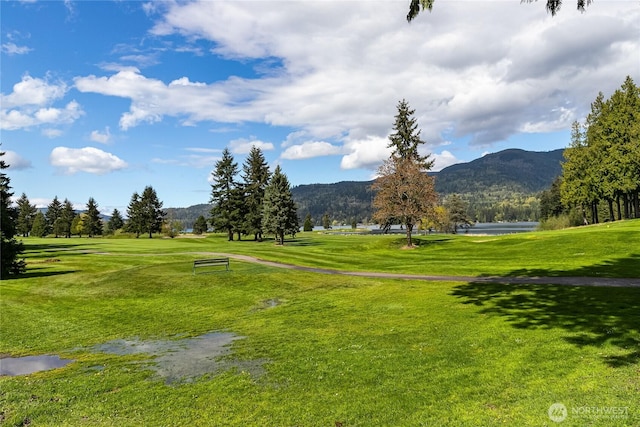 69 N Pt, Bellingham, WA 98229 - view of property's community featuring a yard and a mountain view