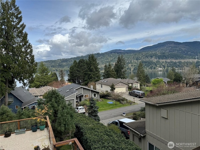 69 N Pt, Bellingham, WA 98229 - property view of mountains featuring a wooded view and a residential view