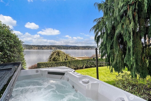 view of water feature