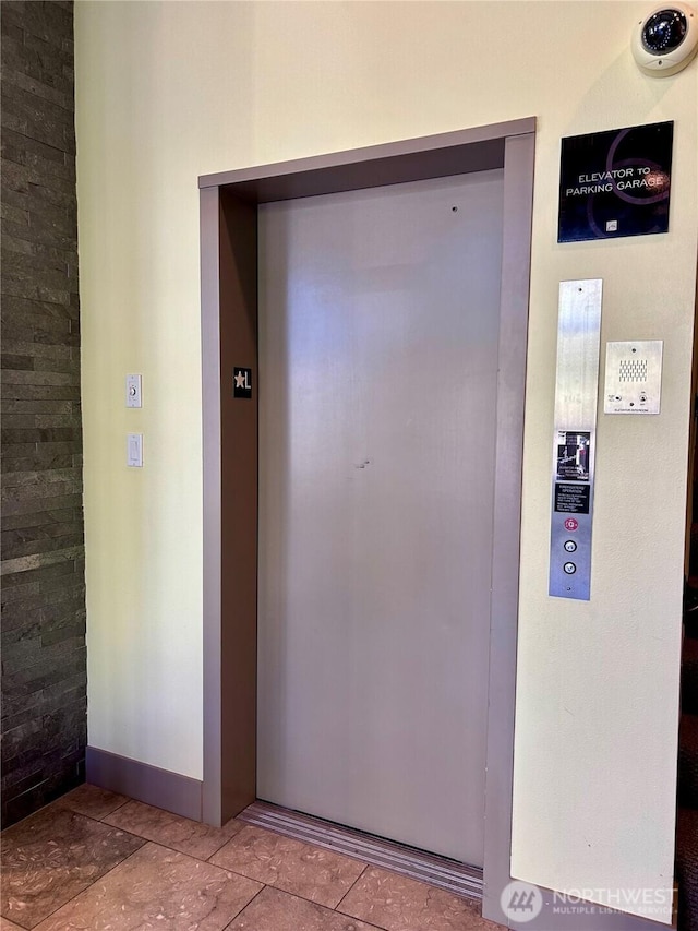 entrance to property with elevator