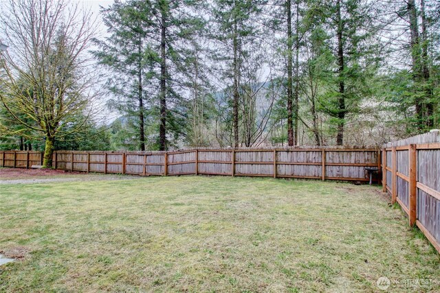 8095 Mosey Ct, Maple Falls, WA 98266 - view of yard featuring a fenced backyard