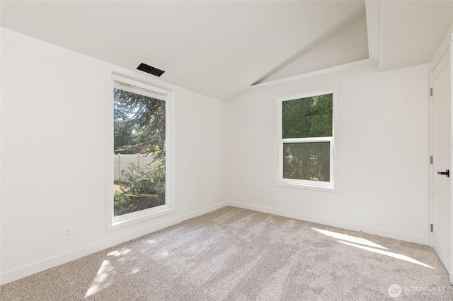 1420 S 359th St, Federal Way, WA 98003 - carpeted empty room featuring lofted ceiling, baseboards, and visible vents