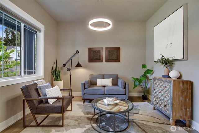 16216 81st Pl NE, Kenmore, WA 98028 - living room featuring wood finished floors and baseboards