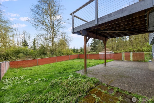 9365 Central Valley Rd NE, Bremerton, WA 98311 - view of yard with a patio area and a fenced backyard