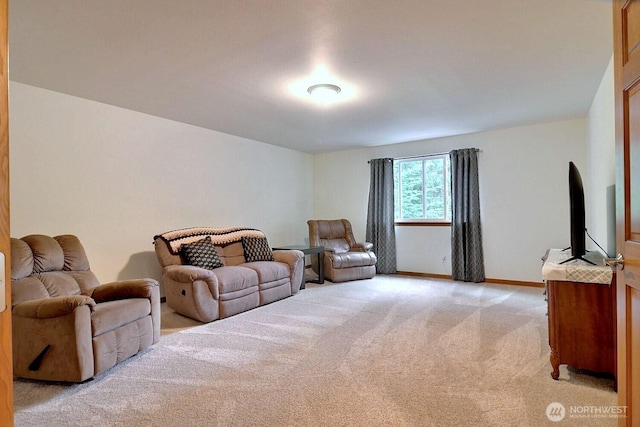 1921 NE Haven Way, Tahuya, WA 98588 - living room with baseboards and light colored carpet