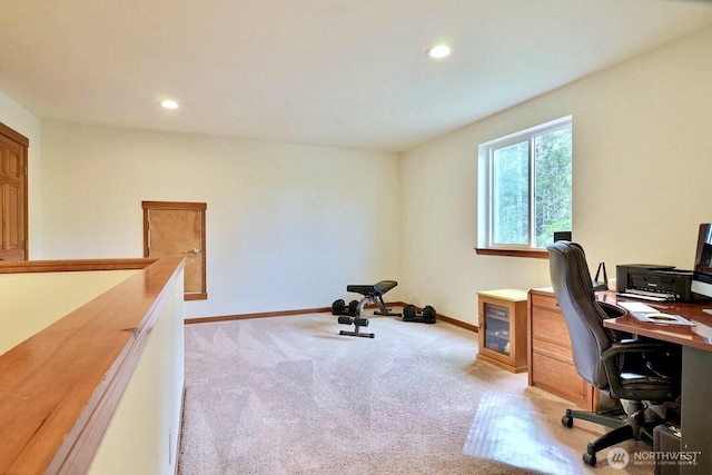 1921 NE Haven Way, Tahuya, WA 98588 - office featuring recessed lighting, carpet flooring, and baseboards