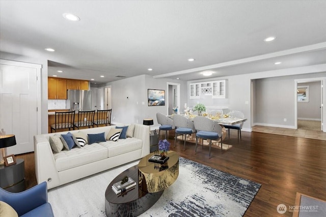 22115 103rd Pl SE, Kent, WA 98031 - living area featuring recessed lighting and light wood-type flooring