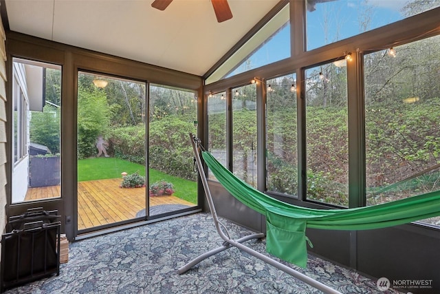 sunroom with a wealth of natural light