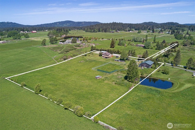 142 Pemberton Pl, Friday Harbor, WA 98250 - aerial view with a water and mountain view and a rural view