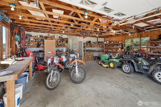 142 Pemberton Pl, Friday Harbor, WA 98250 - garage with a workshop area
