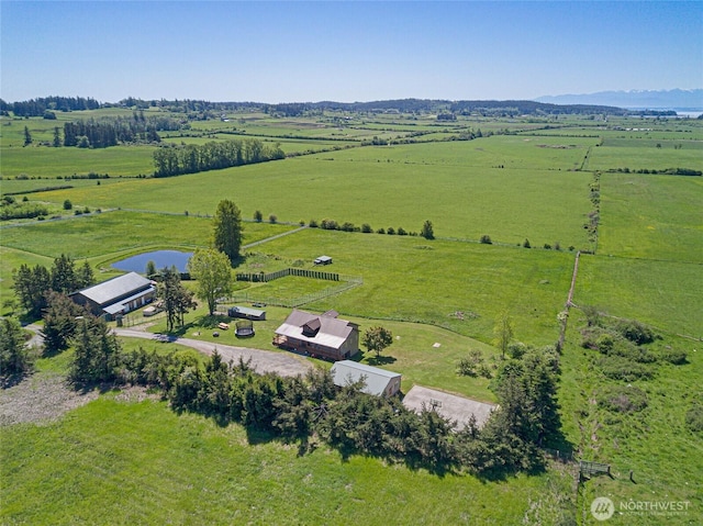 142 Pemberton Pl, Friday Harbor, WA 98250 - drone / aerial view with a rural view