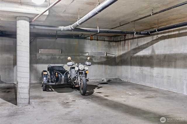 view of basement