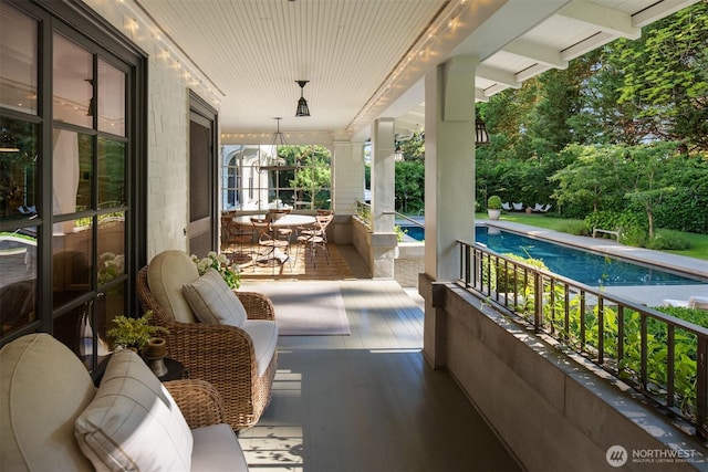 view of balcony