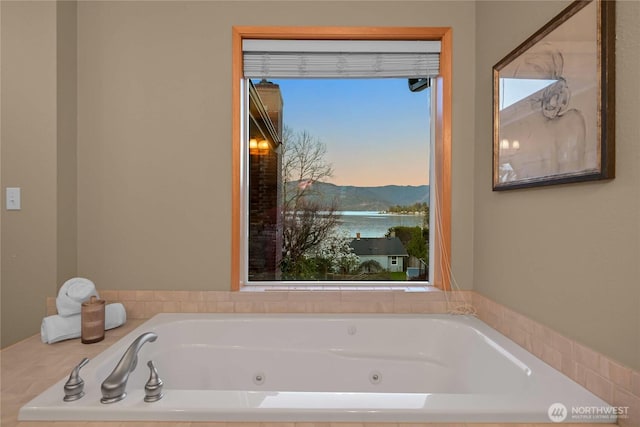 1016 Coronado Ave, Bellingham, WA 98229 - full bathroom featuring a whirlpool tub and a water view