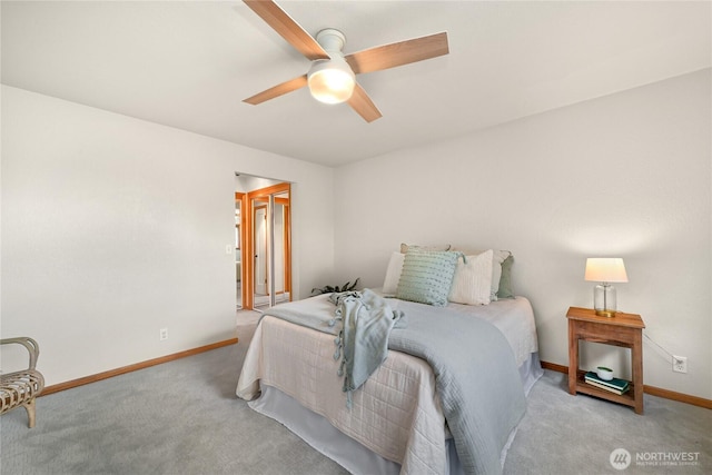 1016 Coronado Ave, Bellingham, WA 98229 - carpeted bedroom featuring ceiling fan and baseboards