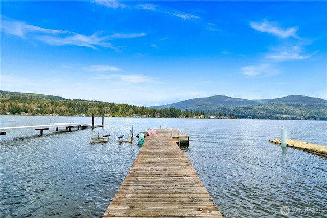 1016 Coronado Ave, Bellingham, WA 98229 - view of dock with a water and mountain view