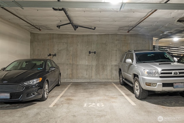 view of parking deck