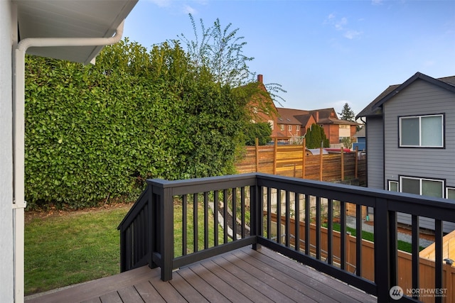 deck with fence