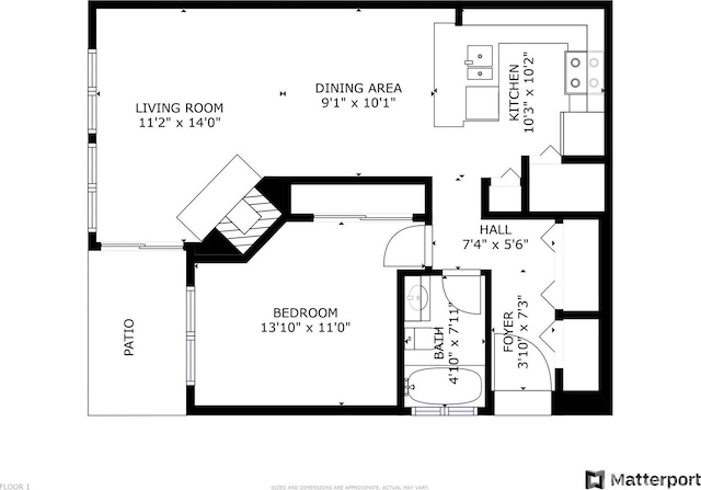 24762 45th Ave S Unit 12-D1, Kent, WA 98032 - floor plan / room layout