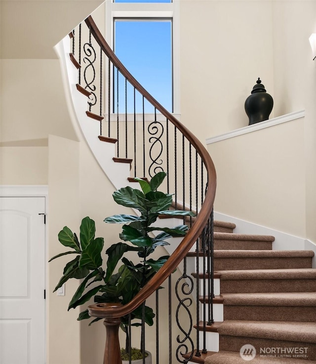 view of staircase