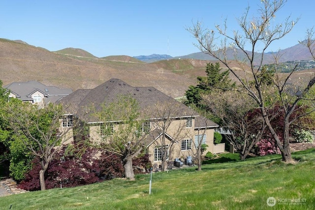 view of mountain background