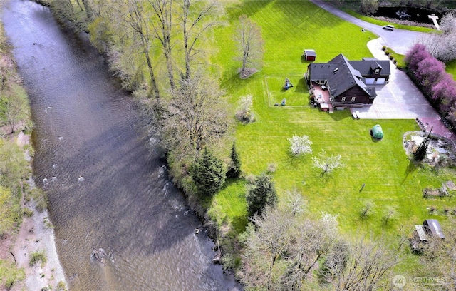 aerial view featuring a rural view