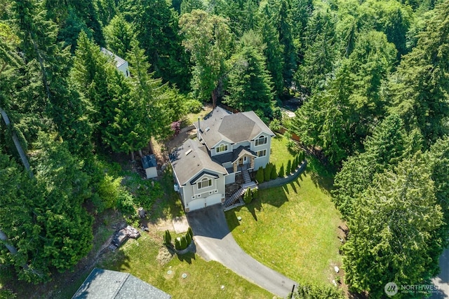 36984 Aspen Way NE, Hansville, WA 98340 - aerial view of property and surrounding area with a heavily wooded area