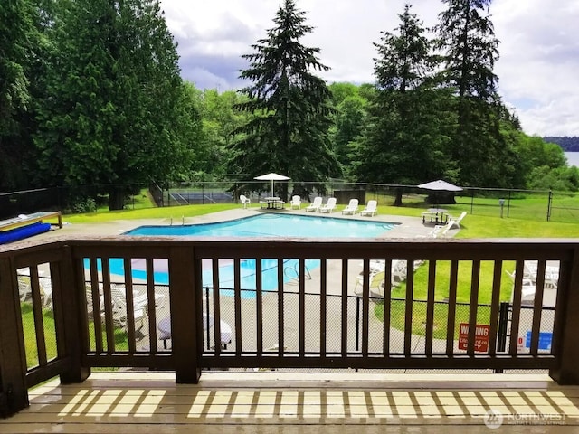 36984 Aspen Way NE, Hansville, WA 98340 - community pool with a patio area and view of scattered trees