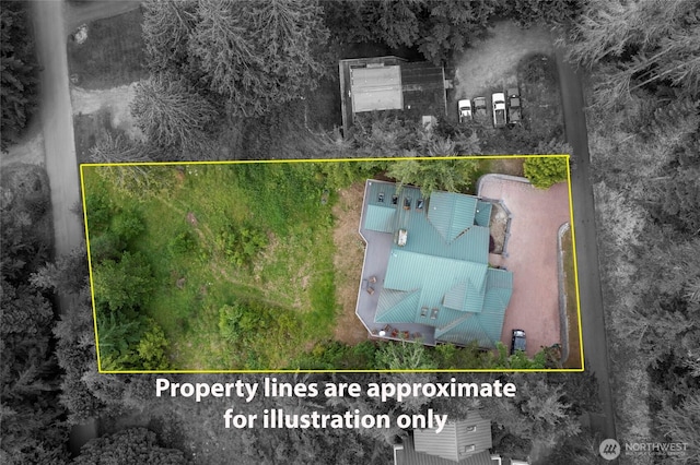 121 Marine Dr, Blakely Island, WA 98222 - drone / aerial view